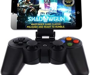 Android Wireless Game Controller, Baigeda Bluetooth Gamepad Joystick Remote for Android Devices (Phone/Tablet/Pad/TV/TV BOX/Samsung Gear VR/Fire Stick), Rechargeable Joypad with Clip for Smartphone