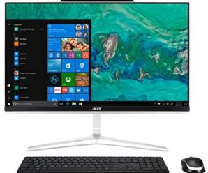 Acer Aspire Z24-890-UA91 AIO Desktop, 23.8 inches Full HD, 9th Gen Intel Core i5-9400T, 12GB DDR4, 512GB SSD, 802.11ac Wifi, USB 3.1 Type C, Wireless Keyboard and Mouse, Windows 10 Home, Silver