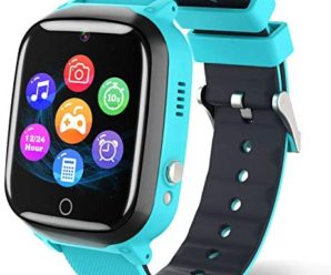 Smart Watch for Kids – Children Smartwatch Boys Girls with 2 Way Phone Calls 7 Intelligent Games Music MP3 Player Camera Calculator Alarm Timer 12/24 Hours for 4-12 Years Old Students (Blue)