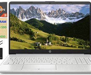 2021 HP Flagship 15.6” HD Laptop Computer, AMD Ryzen 3 3250U up to 3.5GHz (Beat Intel i5-7200U), 16GB RAM, 128GB SSD+1TB HDD, HD Webcam,Remote Work,WiFi, Bluetooth 4.2, HDMI, Win10 S, w/Marxsol Cables