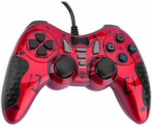 PC Game Controller Wired,USB Gaming Controller Gamepad for PC/Laptop Computer(Windows 98 XP 7 8 10) / PlayStation 3 / Android (Red)