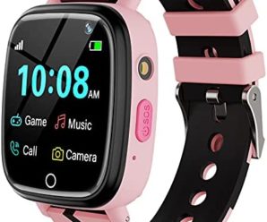 Kids Smart Watch for Boys Girls – Kids Smartwatch with Call 7 Games Music Player Camera SOS Alarm Clock Calculator 12/24 hr Touch Screen Children Wrist Watch for Kids Age 4-12 Birthday Gifts (Pink)