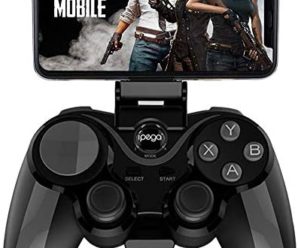 IPEGA PG-9128 Wireless 4.0 Gamepad Trigger Pubg Controller Mobile Joystick Compatible iOS/Android Devices and Smart TV/Set-top Box/PC Computer（Black)