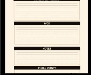 Crossfit Journal: WOD Log Book | Cross Training Exercise Planner for Men and Women | Track +150 WODs & Personal Records | Easy-to-Carry (6″x9″, 120 pages)