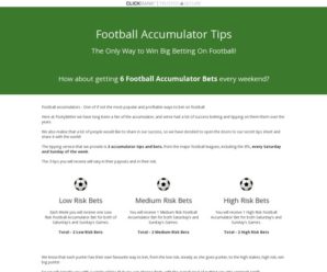 Football Accumulators – Accumulator Tips And Bets