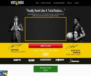 Vertical Jump Training: Vert Shock. Re-bill+upsell+insane Conversions