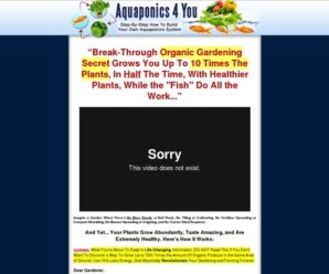 Aquaponics 4 You – Step-By-Step How To Build Your Own Aquaponics System