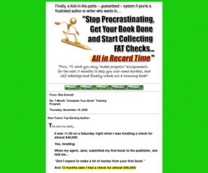 Frustrated Authors Finish & Publish Your Book Get Big $ 6-month System