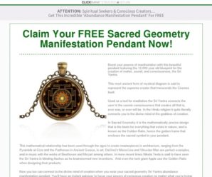 Sacred Geometry Manifestation Pendant