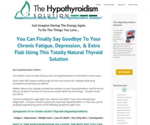 Homepage – The Hypothyroidism Solution