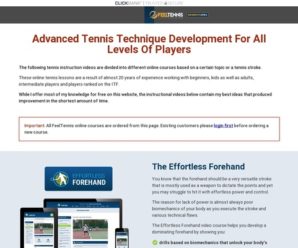 Tennis Online Courses And Instruction Videos | Feel Tennis