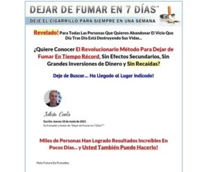 Dejar De Fumar En 7 Dias – 100% De Comision!