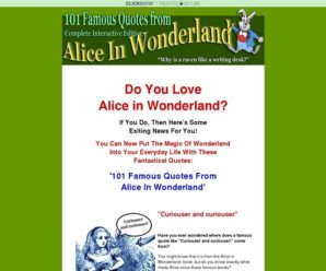 101 Famous Quotes From Alice In Wonderland Interactive eBook