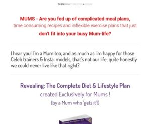 The Complete Diet And Lifestyle Plan Exclusively For Mums