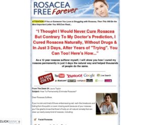 Rosacea Free Forever – How to Cure Rosacea Easily, Naturally and Forever