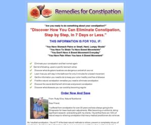 Stop Constipation with Natural Remedies