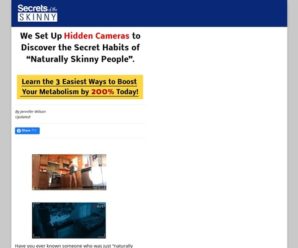 Hidden Cameras Reveal Secrets of the Skinny; and how you can use these to double your metabolism!