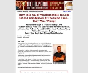 Holy Grail Body Transformation, Lose Fat and Gain Muscle, Body Recomposition, Bulking Up