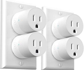 Smart Plug Amysen – A Certified Compatible with Alexa, Echo & Google Home – Only WiFi 2.4G (4- Pack)