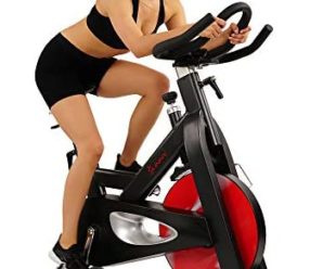 Sunny Health & Fitness SF-B1714 Evolution Pro Magnetic Belt Drive Indoor Cycling Bike, High Weight Capacity, Heavy Duty Flywheel