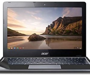 Used Chromebook C720 11.6 Inch Small Portable Laptop Intel Celeron 2955U Processor 4GB RAM 16GB eMMC SSD Lightweight for Kids School Computer with Sticker in A & C Cover Mini PC Notebook Chrome OS