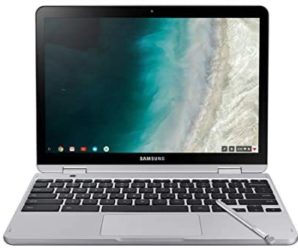 Samsung Chromebook Plus V2, 2-in-1, 4GB RAM, 32GB eMMC, 13MP Camera, Chrome OS, 12.2″, 16:10 Aspect Ratio, Light Titan (XE520QAB-K01US)