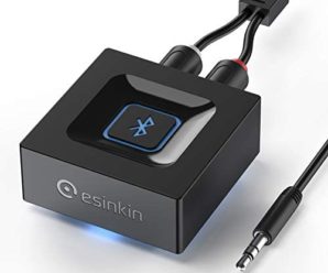 Esinkin Wireless Audio Receiver for Music Streaming Sound System Works with Smart Phones and Tablets, Wireless Adapter for Speakers