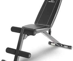 Marcy Multi-Position Workout Utility Bench for Home Gym Weightlifting and Strength Training SB-10115, Black