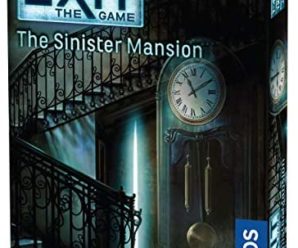 Thames & Kosmos Exit: The Sinister Mansion | Exit: The Game – A Kosmos Game | Family-Friendly, Card-Based at-Home Escape Room Experience for 1 to 4 Players, Ages 12+, Black, Standard