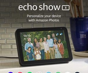 Echo Show 8 — HD smart display with Alexa – stay connected with video calling – Charcoal