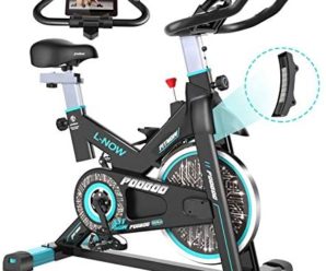 pooboo Magnetic Indoor Cycling Bike, Belt Drive Indoor Exercise Bike,Stationary Bike LCD Display for Home Cardio Workout Bike Training