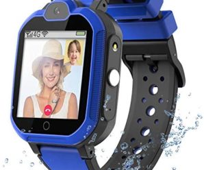 4G GPS Kids Smartwatch Phone – Boys Girls Waterproof Watch with GPS Tracker 2 Way Call Camera Voice & Video Chat SOS Alarm Pedometer WiFi Wrist Watch Birthday Back to School Gifts for Students,4G Blue