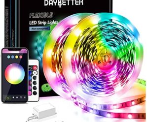 Daybetter 65.6ft WiFi Smart Led Lights Strip with App Control for Bedroom Decoration Work with Alexa and Google Assistant(2 Rolls of 32.8ft)