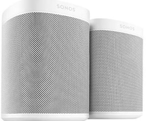 Two Room Set with All-New Sonos One – Smart Speaker with Alexa Voice Control Built-in. Compact Size with Incredible Sound for Any Room. (White)