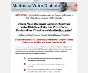 Maitrisez Votre Diabete. Diabetes Treatment French Version.