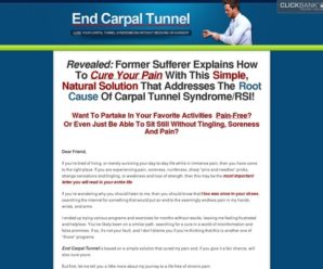 End Carpal Tunnel: Cure Your Carpal Tunnel Syndrome/RSI