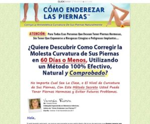 Enderezar Las Piernas. Único! Comisión 90%.