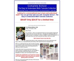 Complete School – The Easy to Understand Math Tutorials Collection