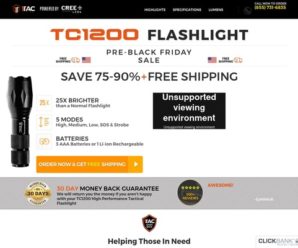 TC1200 Tactical Flashlight | 1Tac.com