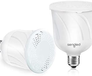 Sengled Pulse LED Smart Bulb with JBL Bluetooth Speaker, App Controlled Up to 8 BR30 LED Light Bulbs with Starter Kit, E26 Base, Compatible with Amazon Alexa, White, 2 Pack