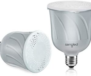 Sengled Pulse Dimmable LED Light Bulb with a Built-In Wireless Bluetooth JBL Speaker, Master + Satellite (Pair), Pewter