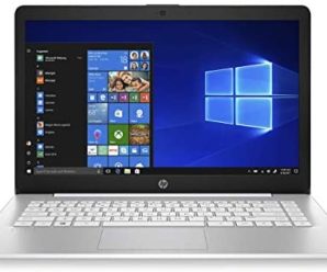 HP Stream 14-inch Laptop, Intel Celeron N4000, 4 GB RAM, 64 GB eMMC, Windows 10 Home in S Mode with Office 365 Personal for 1 Year (14-cb187nr, Diamond White) (Renewed)