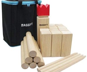 MAGGIFT Kubb Game Set Backyard Game Set Outdoor Game with Carrying Bag