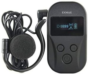 EXMAX EXD-101 2.4GHz Professional Wireless Audio Tour Guide System Language Interpretating System for Simultaneous Interpretation Conference,Seminars or Exhibitions(One Receiver)