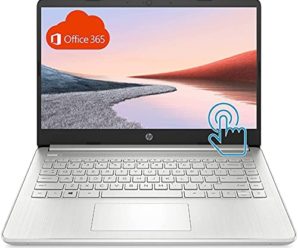 HP Stream 14-Inch Touchscreen Laptop, AMD Athlon 3050U, 4 GB SDRAM, 64 GB eMMC, Windows 10 Home in S Mode with Office 365 Personal for One Year (Silver), cm. SD 512 GB