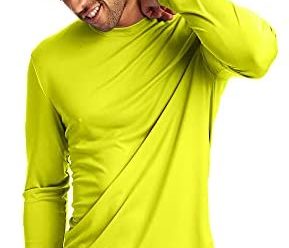 Hanes Men’s Long Sleeve Cool Dri T-Shirt UPF 50+ (Pack of 2)