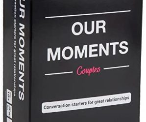 OUR MOMENTS Couples: 100 Thought Provoking Conversation Starters for Great Relationships – Fun Conversation Cards Game for Couples