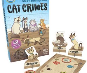 ThinkFun Cat Crimes Brain Game and Brainteaser for Boys and Girls Age 8 and Up – A Smart Game with a Fun Theme and Hilarious Artwork