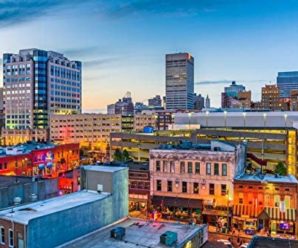 FDerks Large Challenge Jigsaw Puzzles 1500 Pieces Memphis Tennessee Downtown Skyline with View of Beale Street Wooden Puzzles for Teens Kids and Adults