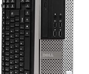 Desktop Computer PC Compatible With Dell OptiPlex 7020, Quad Core i5 3.3GHz, 8GB RAM, 1TB HDD, DVD, Keyboard, Mouse, WiFi and Bluetooth, Windows 10 Professional (Renewed)